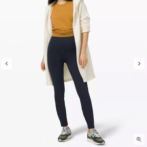 Lululemon Wunder Lounge Super-High-Rise Tight 28" size 10 Navy